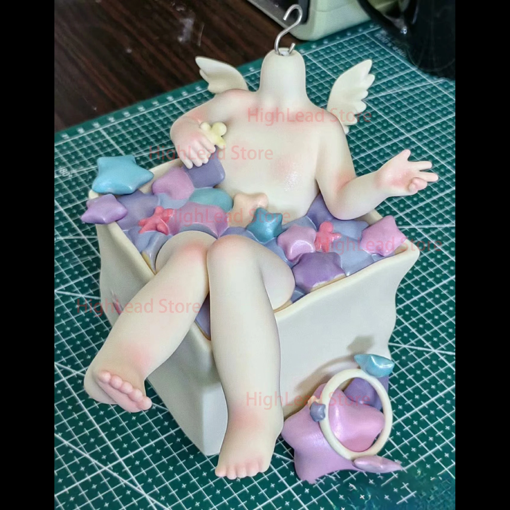 Новинка 1/6 шарнирная кукла нагрудная подставка Ангел из смолы голова аксессуары