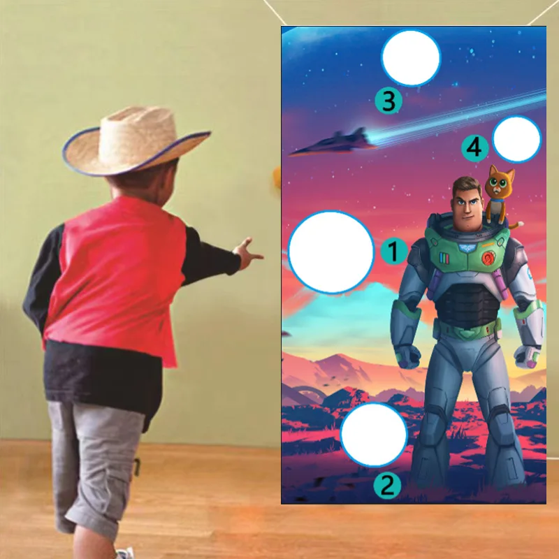 

2023 New Disney Buzz Lightyear Mickey Party Throw Game Banner Theme Anime Peripheral Csoplay Party Decoration Supplies Toy Gifts