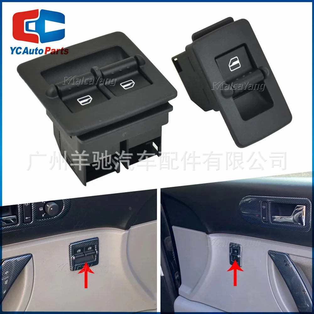 

For Vw Beetle 1998-2010 1C0959527 1C0959855 Car Window Lift Switch
