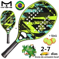 minghe brazil local warehouse delivery and transportation time 2 7 days green frosted beach carbon fiber racket 5in1 racket