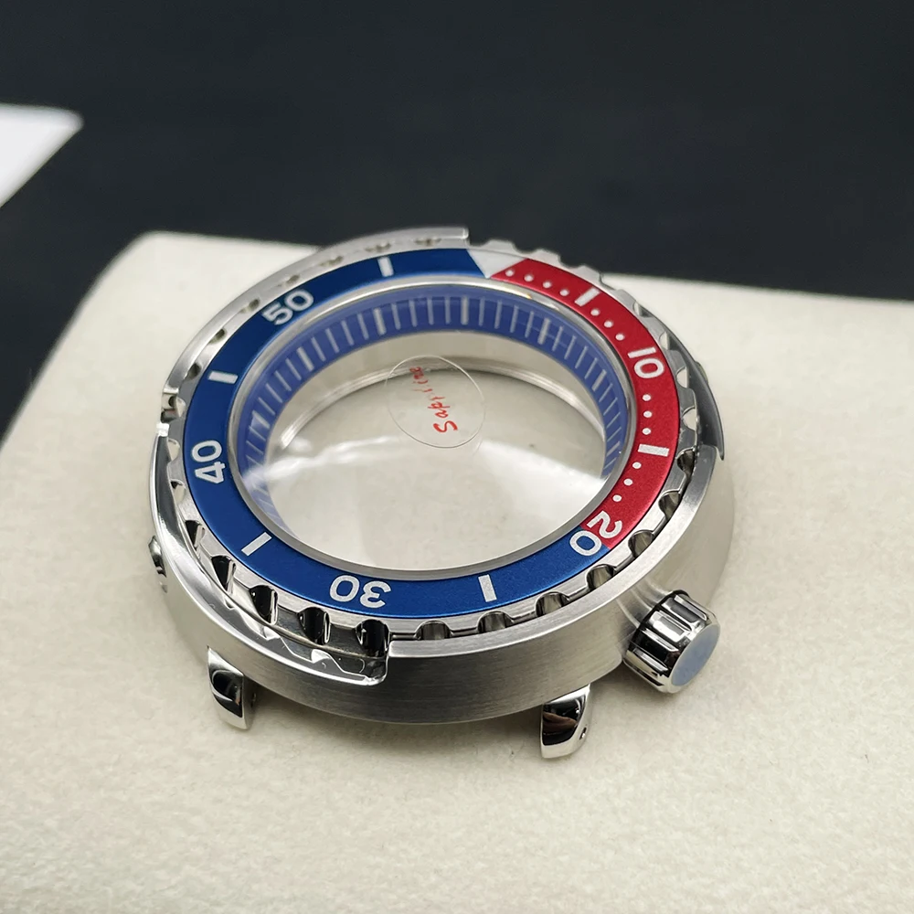 

Stainless Steel Tuna Watch Case 47mm Sapphire Crystal Glass 200M Waterproof Fit for Seiko NH35/NH36 Movement Modified Watch Part