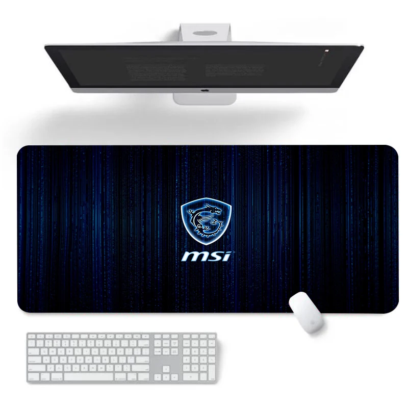 

Игровой коврик для мыши MSI 900x400 Xxl, скоростной компьютерный и игровой коврик для офиса, большой Настольный коврик, игровой коврик для шкафа, Настольный коврик, Kawaii