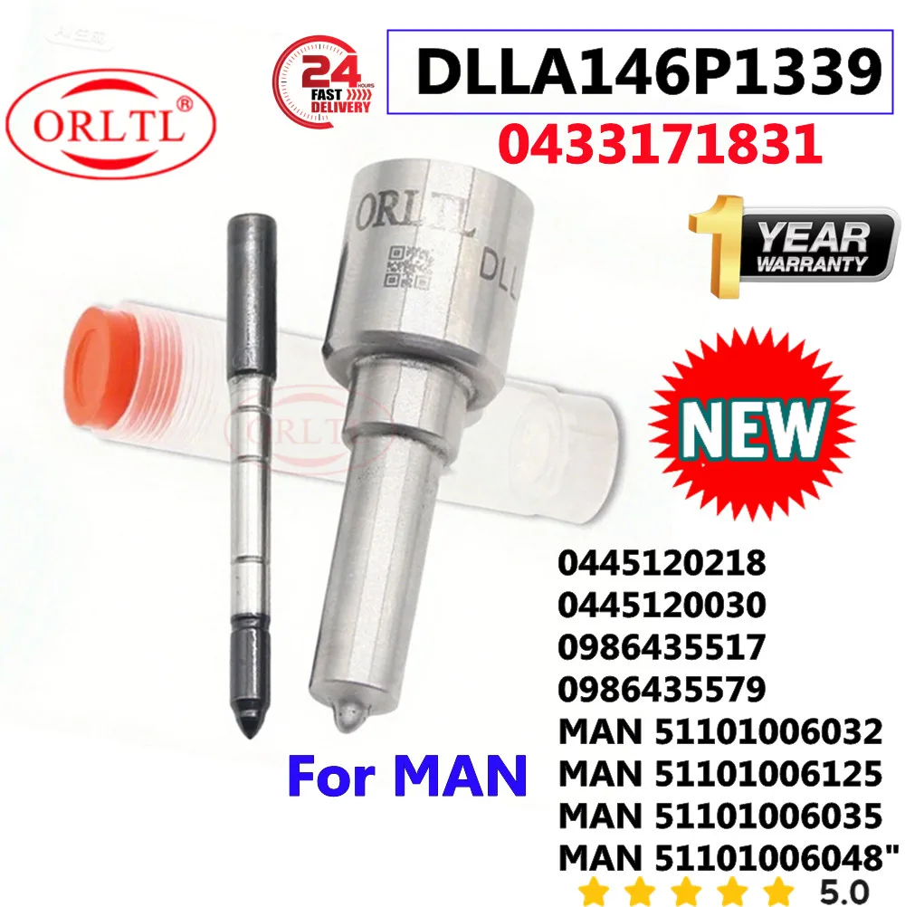 Фото ORLTL DLLA146P1339 OEM 0433171831, форсунка дизельного топлива DLLA 146 P 1339 для MAN 0445120218 0445120030 0 445 120 218 №1