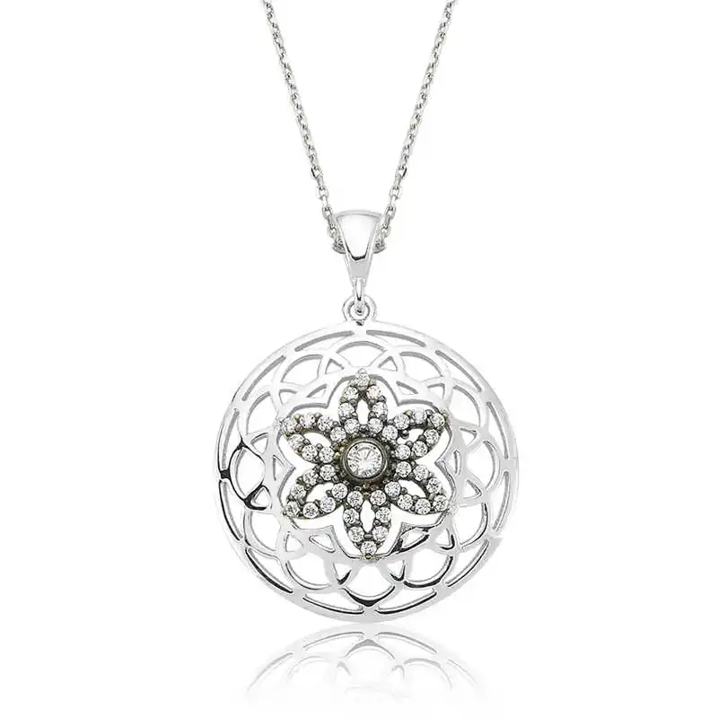 

Tevuli 925 Sterling Silver Flower of Life Lady Necklace