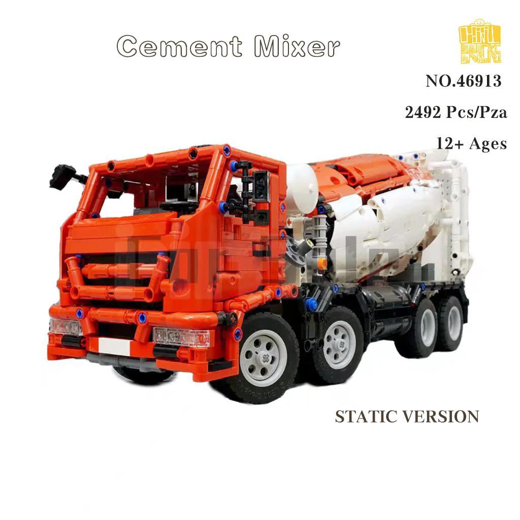 

Moc-46913 Cement Mixer Model With PDF Drawings Building Blocks Bricks Kids Educational DIY Toys Birthday Christmas Gifts