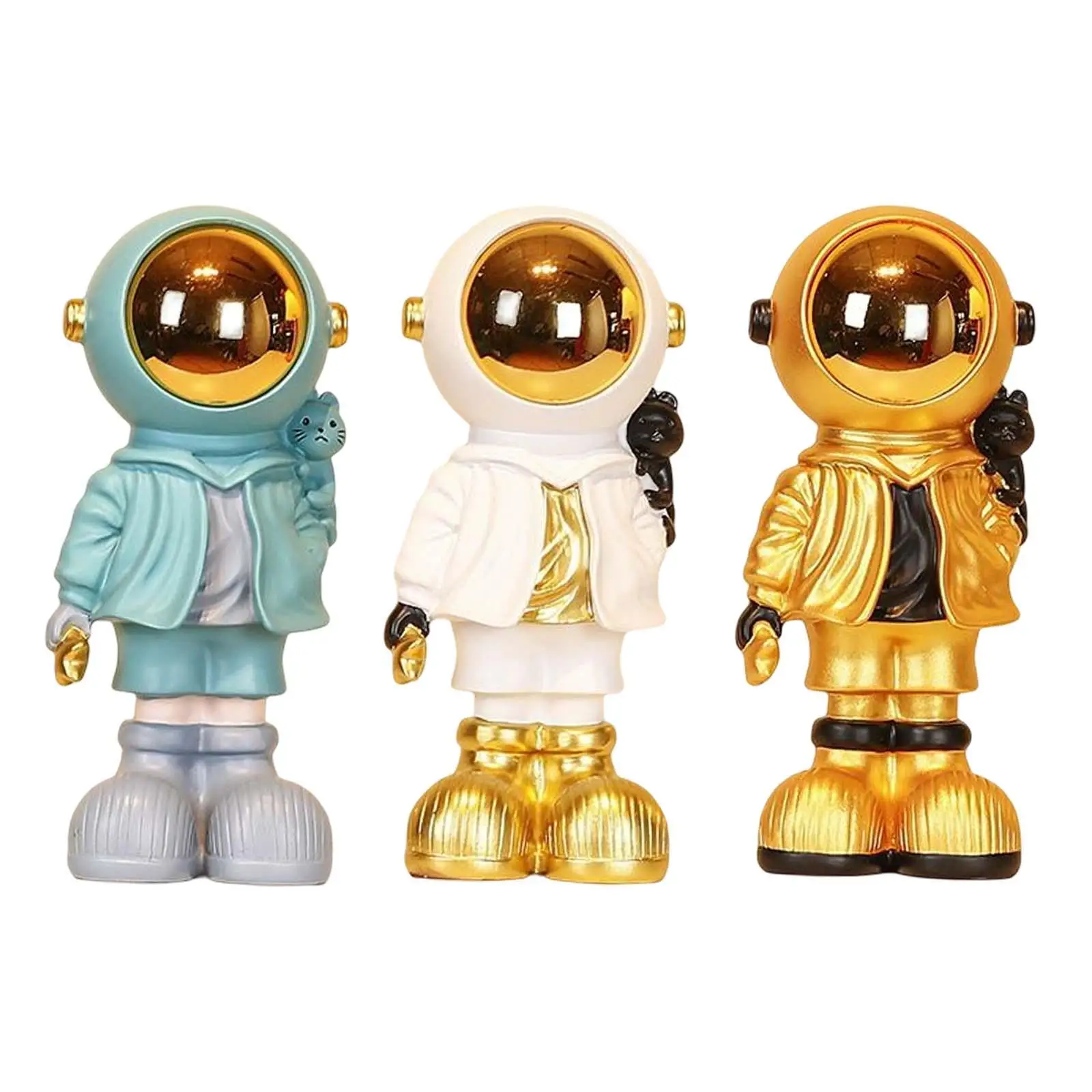 

Современная Статуя астронавта, подарок, декоративные аксессуары для искусства, поделки для рабочего стола, украшение для дома, полка, подар...