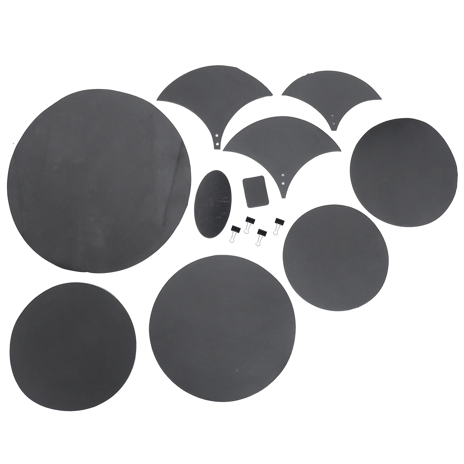 

14 Pcs Drum Mute Pad Supplies Electric Silencer Dampening Natural Environmental Protection Ebr Pads