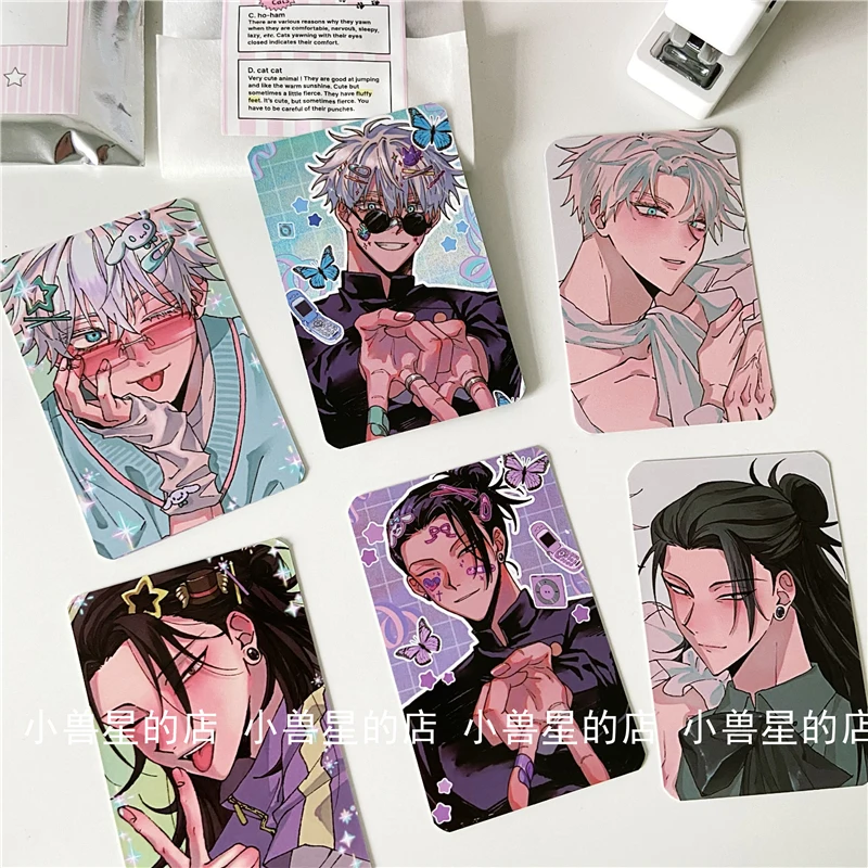 Глянцевая пленка для косплея аниме juютсу Kaisen Satoru Gojo малые калории мультяшный