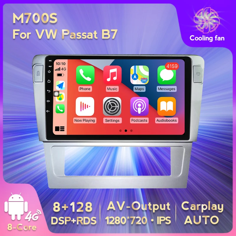 

Мультимедийная магнитола для Volkswagen Passat B7 2004-2010, 8 ядер, Android 11