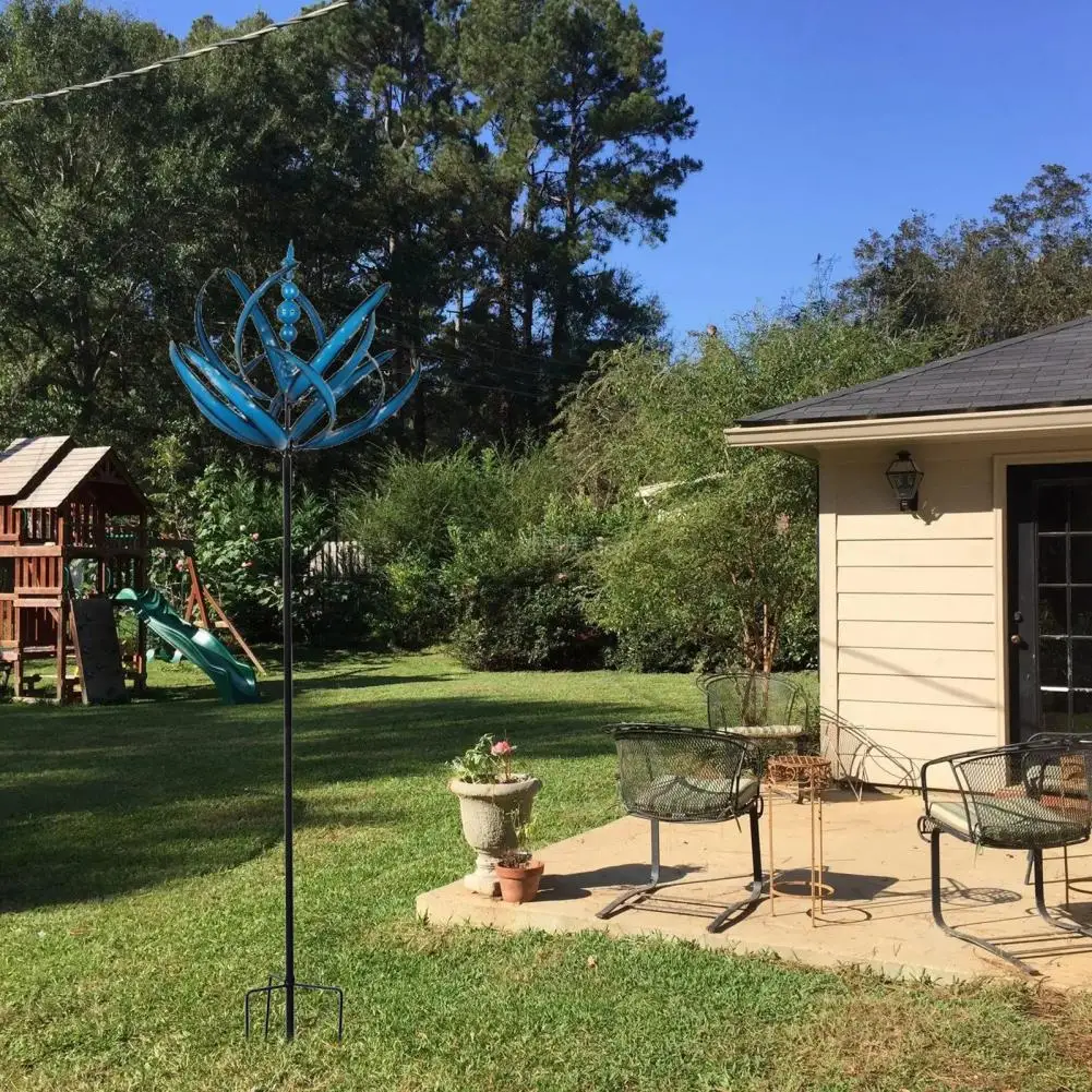 

Wear-resistant Durable Patio Lawn Wind Spinners Square Ornament for Farm