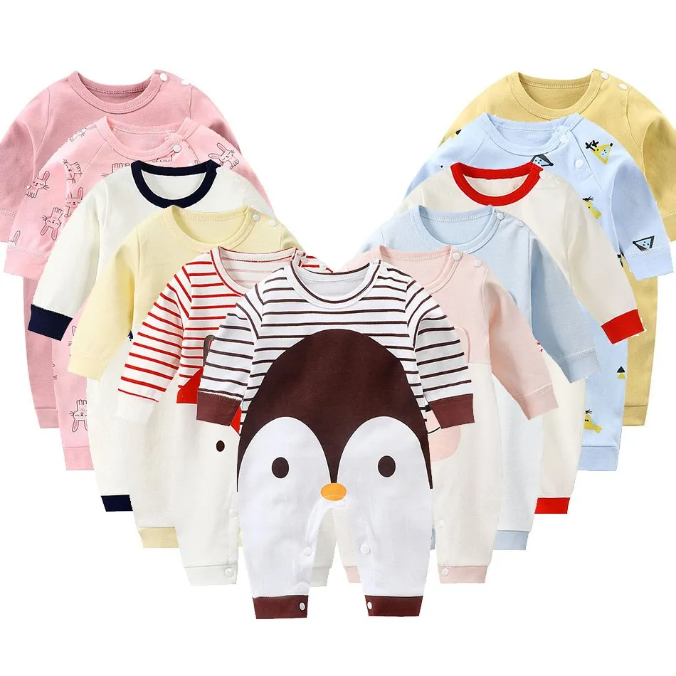 

Baby Romper Toddler Autumn Clothes Kids Long Sleeve Casual Onesie Boy Girl Animal Cotton Jumpsuit Footless One Piece 0-18 Months