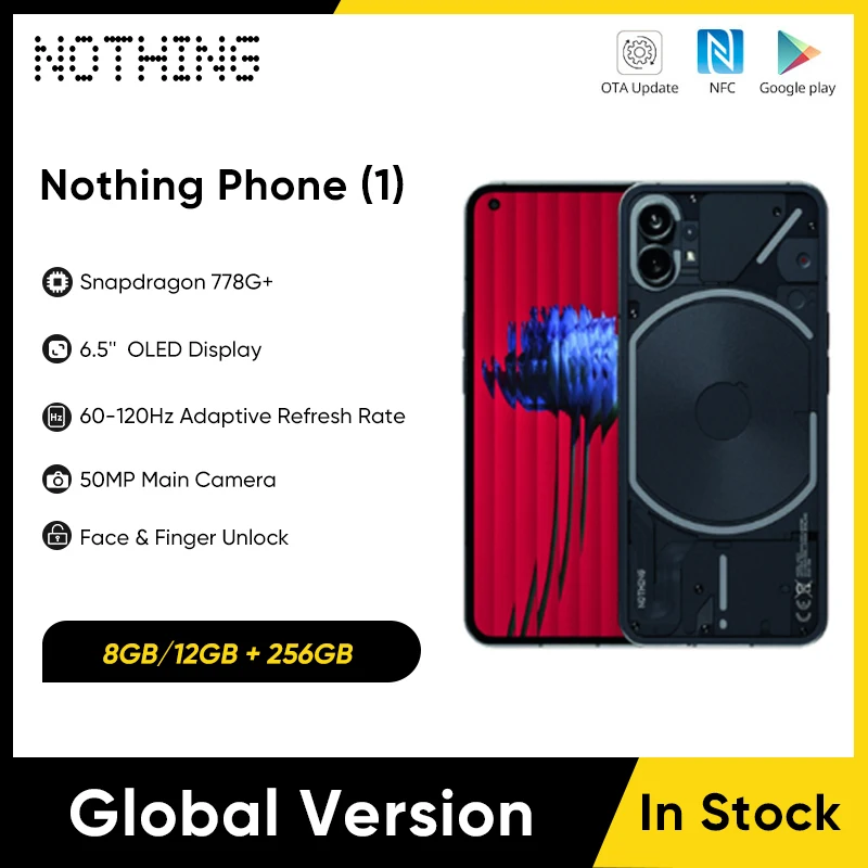 [In Stock] Nothing Phone (1) Global Version 5G Smartphone 6.