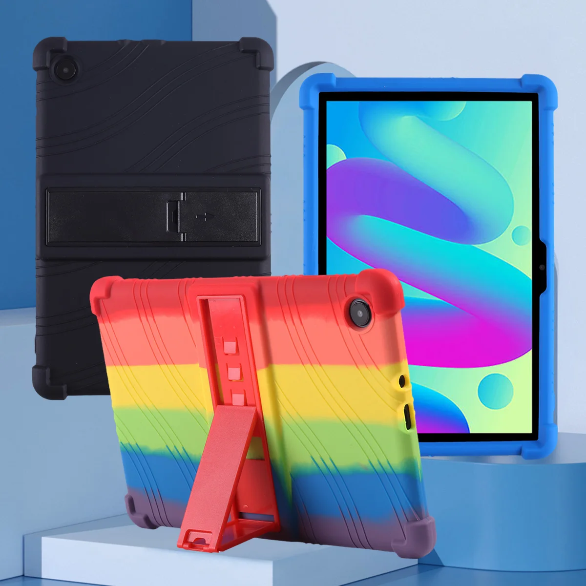 

For TCL Tab 10 4G 3 Ram Tablet Case Soft Tab10 FHD 4G 9060G Silicon Protect Shell Tab 10 HD 10L Shockproof Case Tablet Sleeve