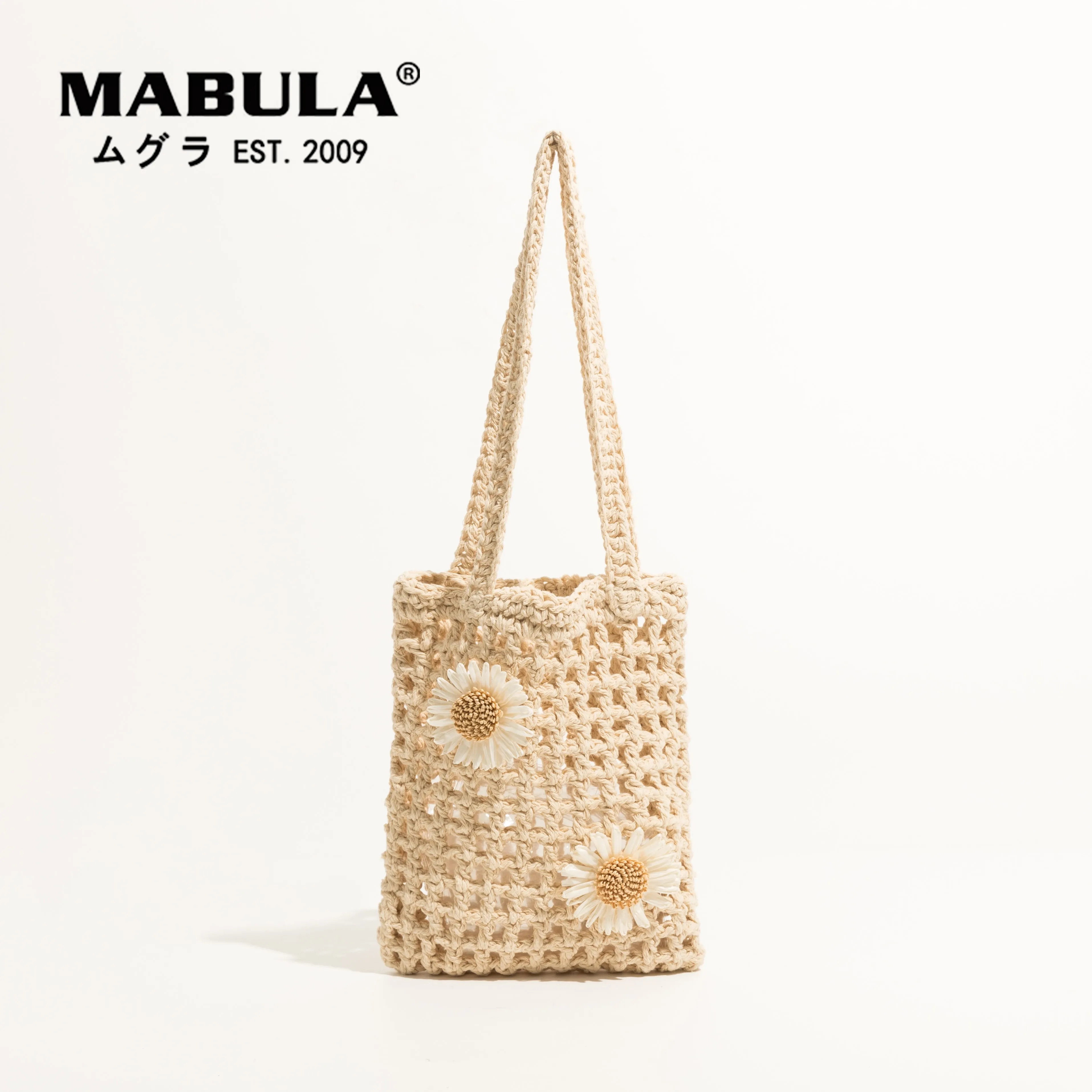 

Женская тканая сумка-тоут с узором из хризантем мабула, соломинка с узором, сумки для покупок, дизайнерские пляжные сумки через плечо, легка...