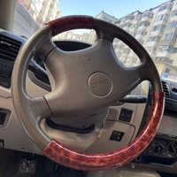 modified car mahogany steering wheel trim 2pcs high end quality interior automobile accessories