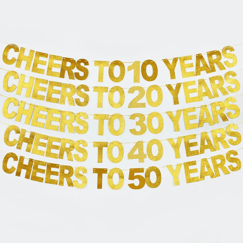 

Cheers To Beers 21st 30th 40th 50th 60th Years Birthday Party Black Gold Beer Cup Banner Happy Birthday Party Decor Garland