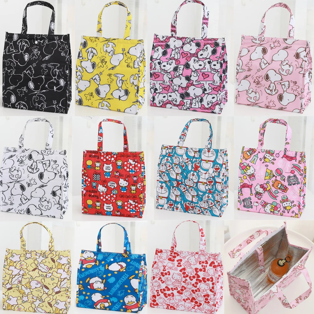 Мультяшные милые аниме кавайные большие водонепроницаемые складные сумки для