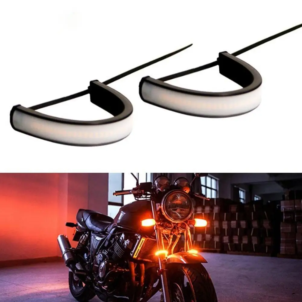 

LED Motorcycle Turn Signal Light Tail Light Modified Led Light Shock Absorption Light Lamp Modification Accessories