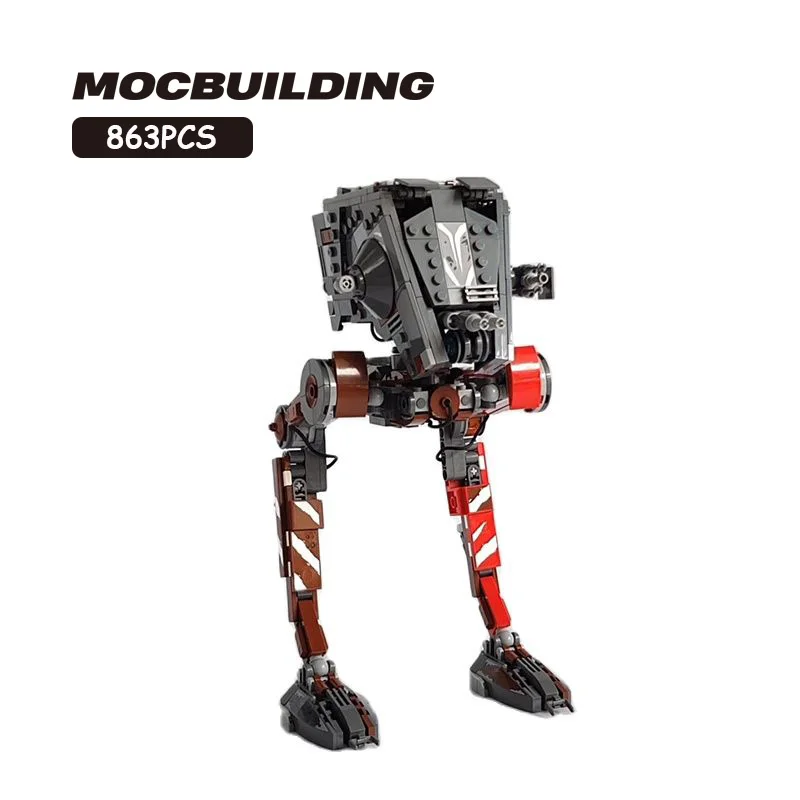 

Строительные блоки MOC, строительный конструктор, робот, космические войны, серия фильмов, модель, творческие сборные кирпичи «сделай сам», д...