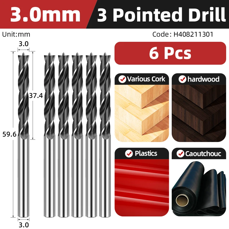 

Набор сверл LIDIAO для дерева 3-20 мм