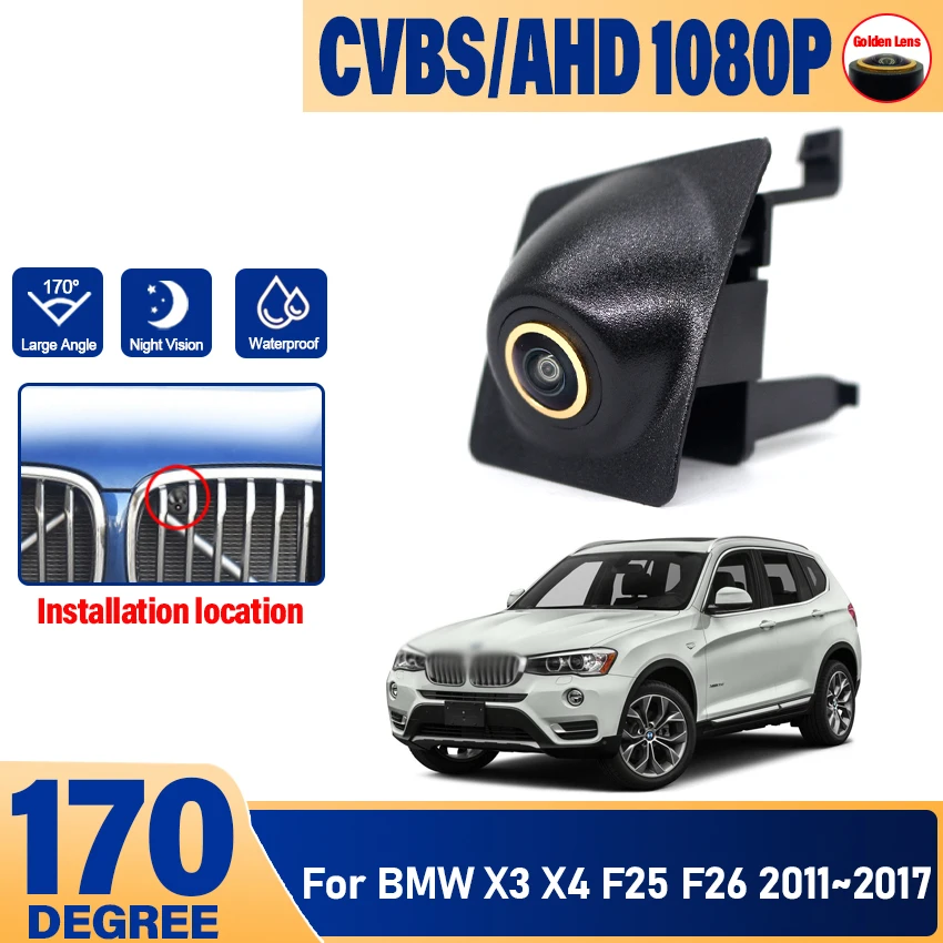 HD CCD AHD Автомобильная камера переднего вида для парковки ночного видения с