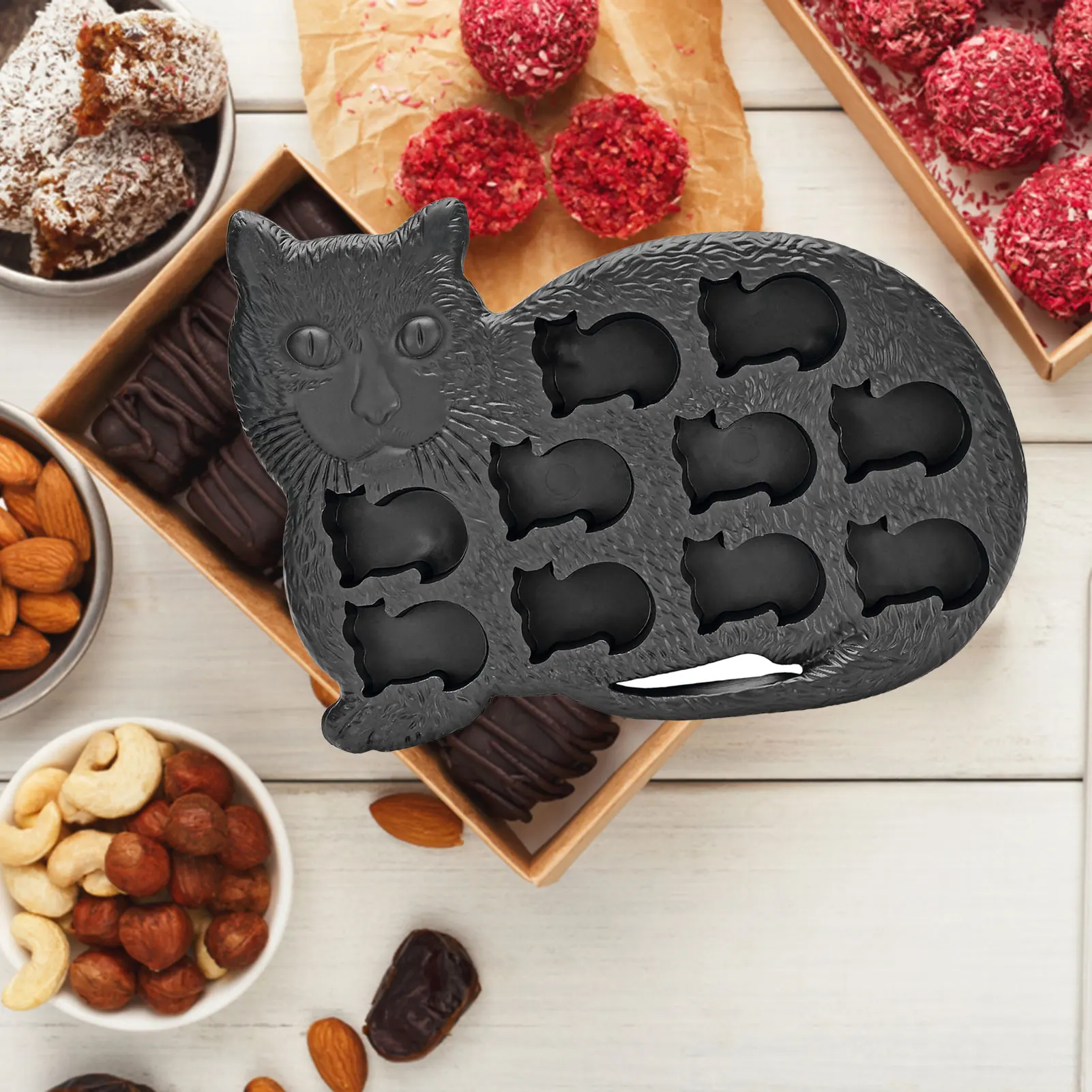 Лотки для льда легко снимающийся силиконовый лоток в форме кошки форма лотки
