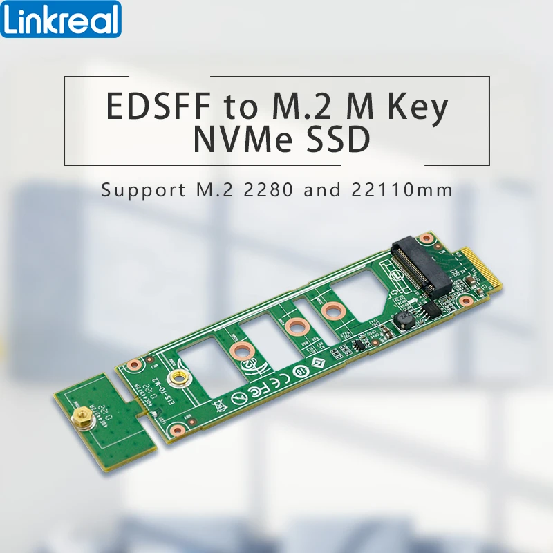 

Linkreal EDSFF to M.2 M Key NVMe SSD Adapter-LRNVE511