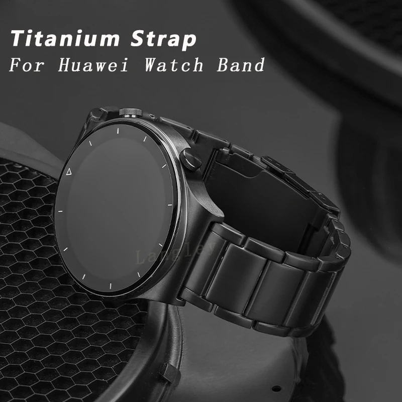 

22mm Titanium Alloy Watchband Strap Band For Huawei Watch GT3 GT2 46mm Stainless Steel Bracelet for Huami Amazfit GTR Wristband