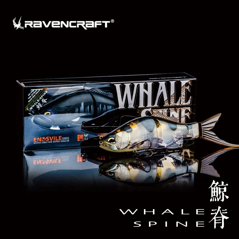 Luretv Ravencraft Crow Whale Ridge Bait Многосекционная рыба Luya Drop Высокая имитация длинного литья
