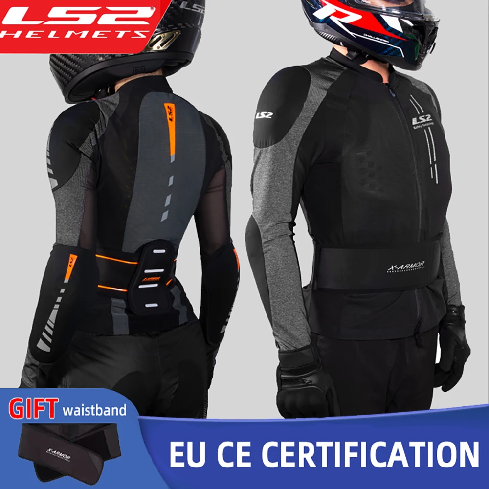 

LS2 Motorcycle Jacket Moto Racing Riding Clothing Armor Summer Breathable Men Women Soft Armor Clothing CE Protective Gear