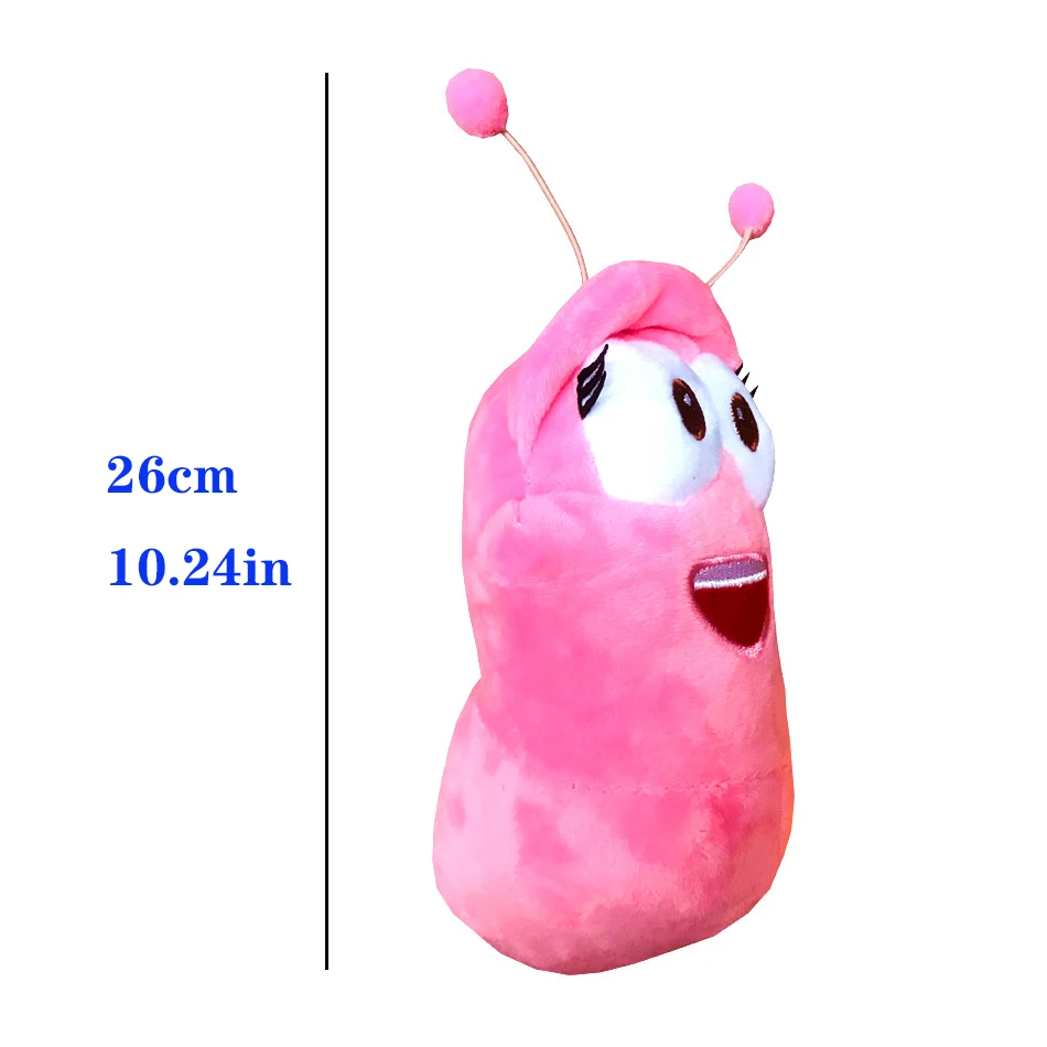 

XZCAI LARVA Plush Toys Korean Anime Fun Insect Slug Creative Larva Plush Toys Cute Stuffed Worm Dolls For Peluches Pulpos Toy