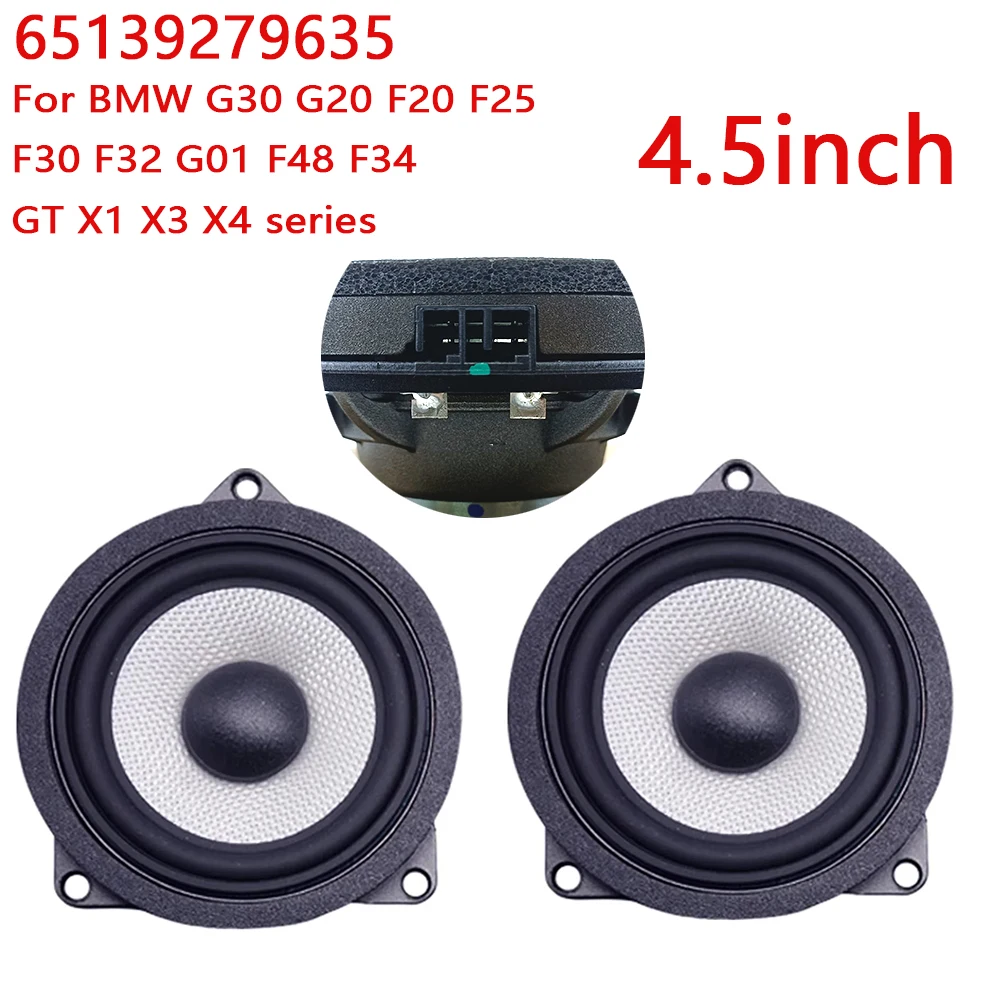 

Автомобильный среднечастотный динамик для BMW G30 G20 F20 F25 F30 F32 G01 F48 F34 GT X1 X3 X4 серии 4,5-дюймовый аудио обновленный средний диапазон
