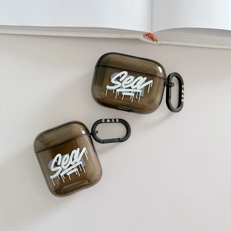 

Чехол для наушников Apple Airpods 1 2 Pro 3, с надписью «Sea»