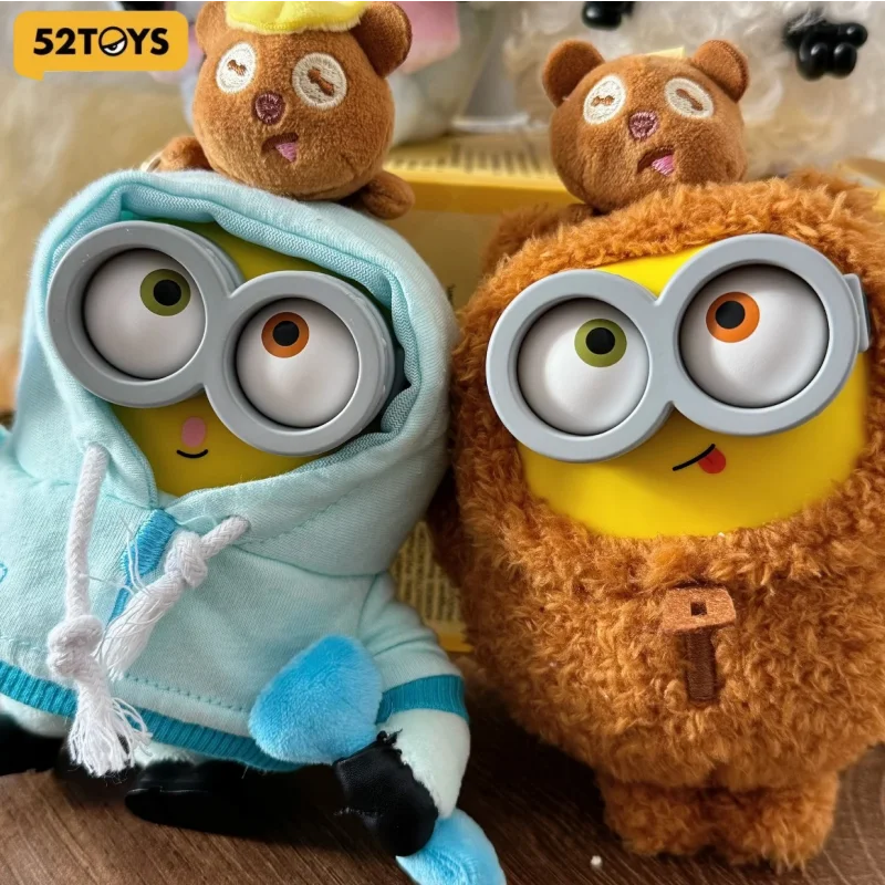 Фото Оригинальная плюшевая кукла 52TOYS BOB+TIM Yellow Man, подвесное украшение, игрушка-подарок для друзей, мягкая коллекционная игрушка-зверюшка в закрытой упаковке №1