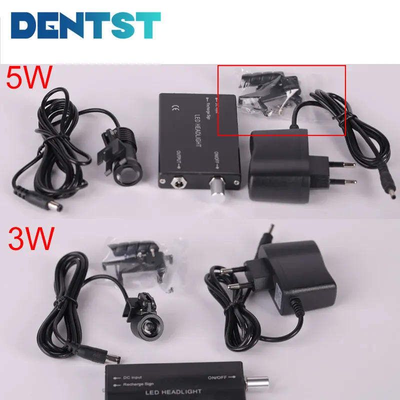 Dentst Dentist Headlight Surgical Headlamp for Medical Surgery Rechargeable Dental Loupe Head Light with Lithium Battery