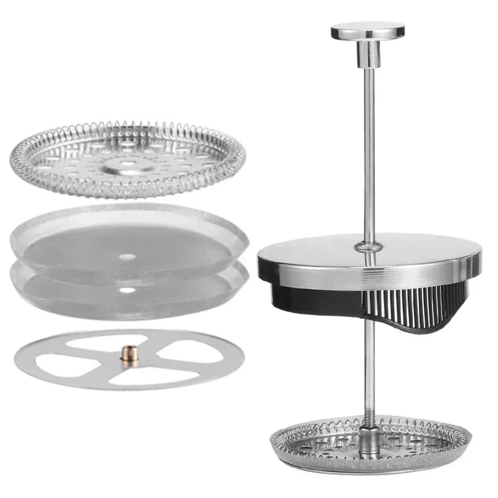 4 шт. фильтры для френч-пресса из нержавеющей стали сетчатые спиральная пластина