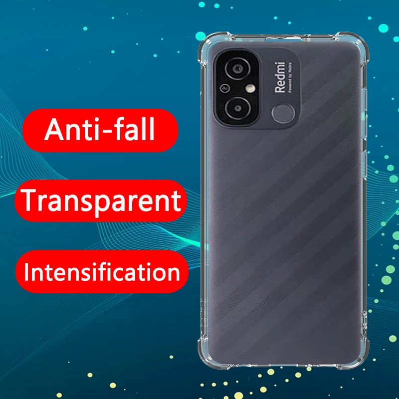 

Airbag Shockproof Fine hole Transparent Phone Case For Xiaomi Redmi 11A case Anti-drop Lens Protection Clear Case