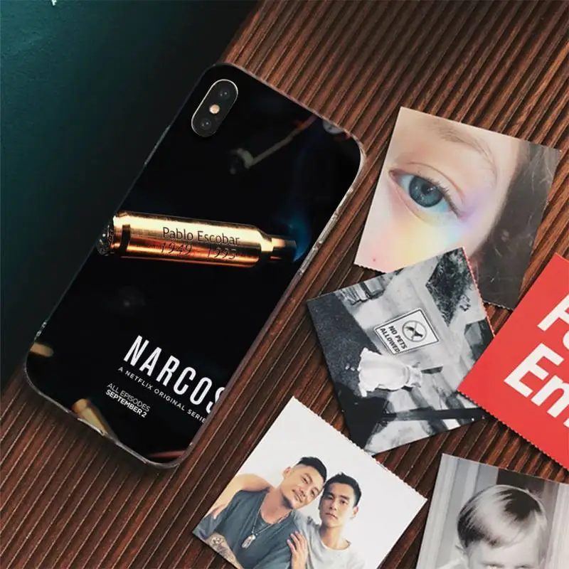 Narcos Phone Case For iPhone 13 14 Pro Max XS XR 12 11 Pro 13 Mini 6 7 8 Plus Clear Back Cover Capa