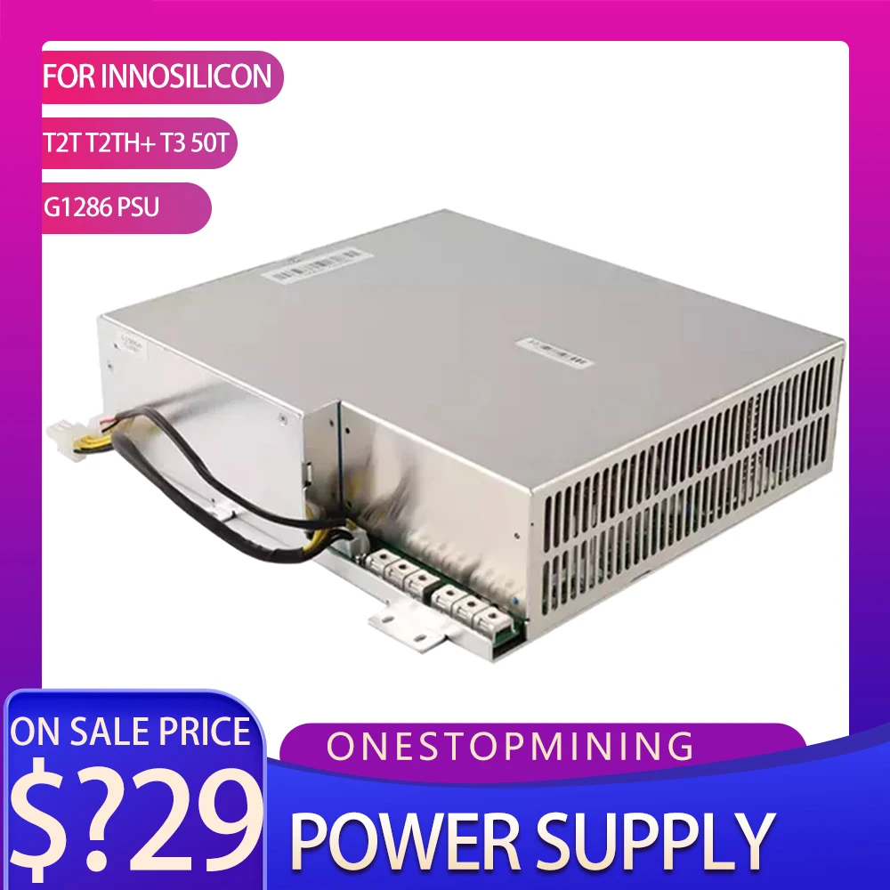 

BTC BCH Miner Power Supply For INNOSILICON T2TH+ HF+ HL+ T3-50T Double Tube Innosilicon 6PIN 4Pin G1286 Power Supply Replacement