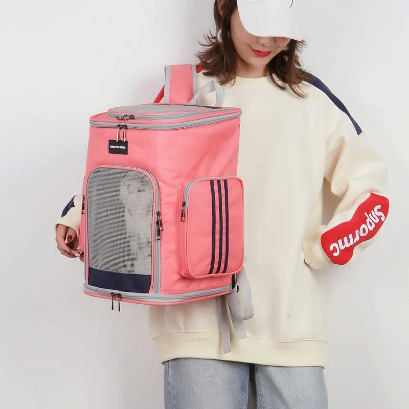 

Pet Cat Dog Carriers Bag Backpack Portable Breathable Comfortable Summer Cat Backpack Pet Products Supplies