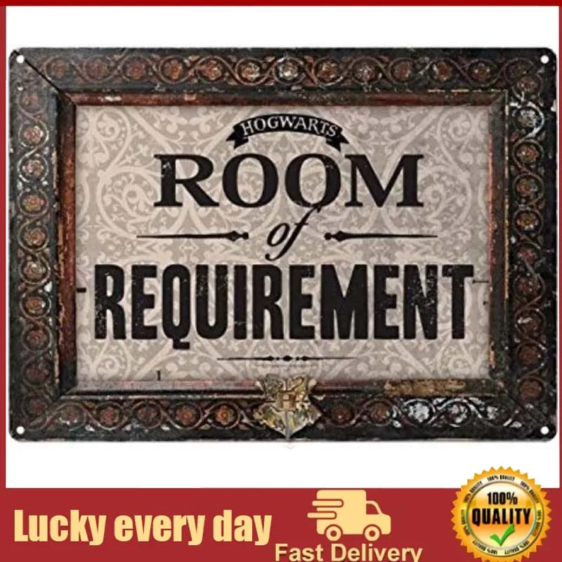 

Harry Potter Hogwarts Room of Requirement Small Tin Sign farmhouse decor vintage decor room decor