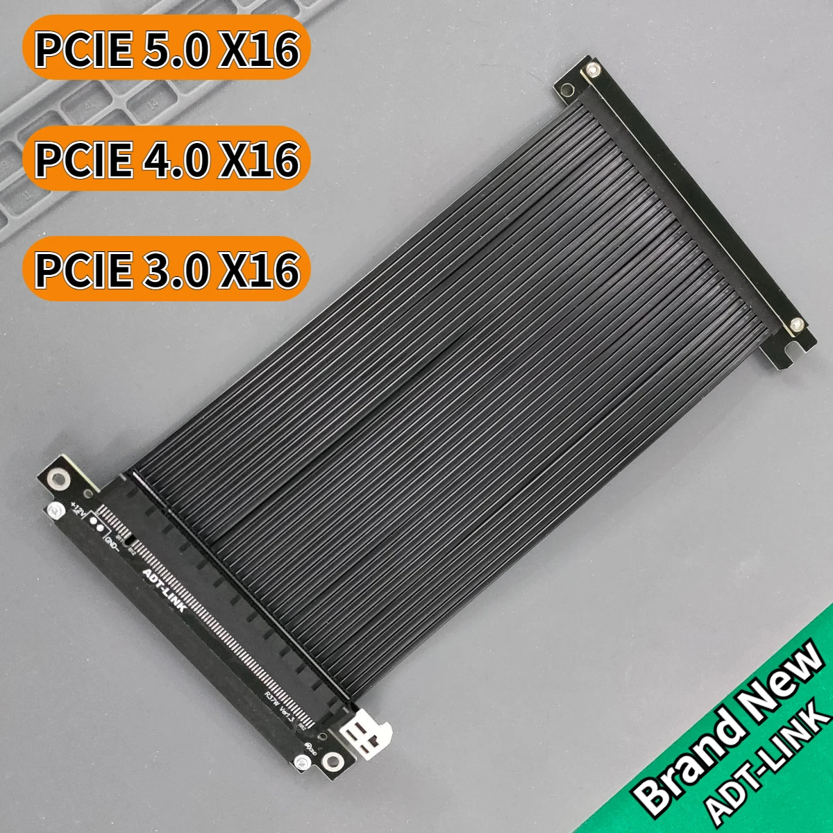 Кабель Райзера Gen5/4 PCIe, PCI Express 5,0 4,0x16, двойной обратный высокоскоростной удлинитель для графического процессора ITX A4 RTX 4090, графическая карта для ПК