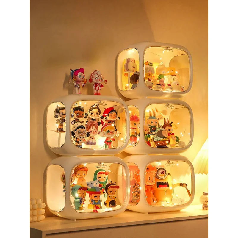 

Space Capsule Blind Box Storage Box Bubble Mart Display Stand Transparent Acrylic Box Hand-made Decoration Dust-proof Cabinet