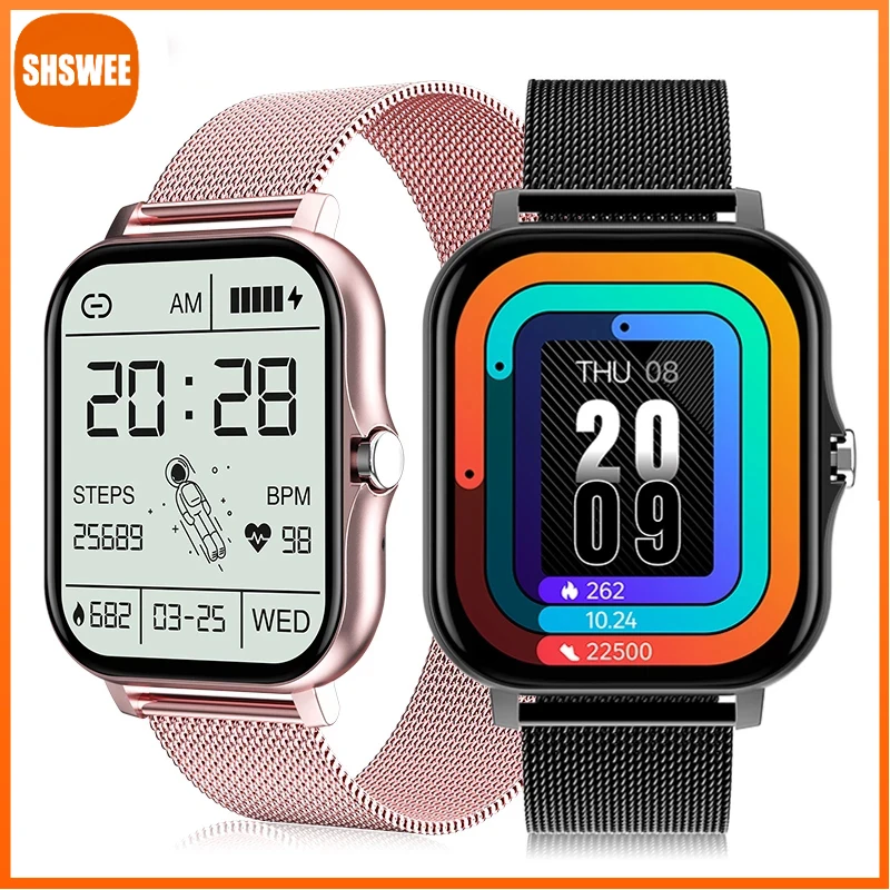 

Смарт-часы для мужчин и женщин, модные многофункциональные фитнес-часы с поддержкой Bluetooth, пульсометром, тонометром, для Android и IOS