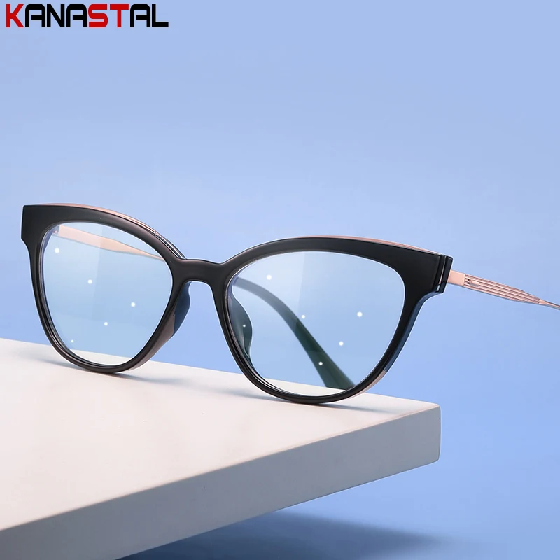 Очки для чтения женские оптические аксессуары близорукости TR90 кошачий глаз