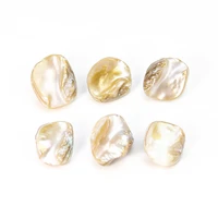 6pcs natural seashell 2 hole square combination buttons diy sewing scrapbook accessories crafts clothing decoration