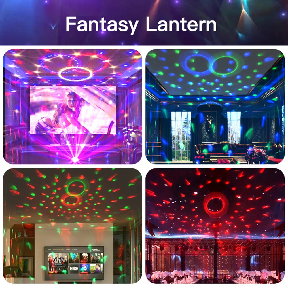 Dj Speakers Disco Ball Wireless Bluetooth Music Rotating Stage Light RGB Strobe Laser Projector Rechargeable Party Light images - 6