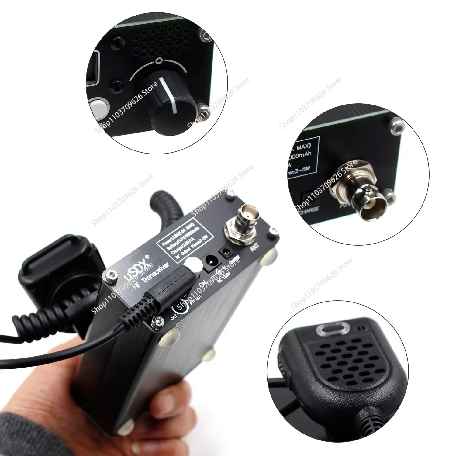 Приемопередатчик uSDR uSDX + Plus V2 10/15/17/20/30/40/60/80 МГц 8 полос SDR все режимы HF SSB QRP