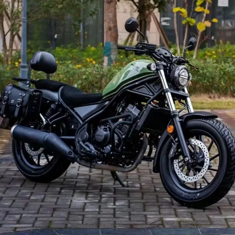 Фото Для мотоциклов Honda Rebel 300 500 CMX300 CMX500: Спинка-опора для пассажира (Sissy Bar) с задней ручкой-поручнем, аксессуары для мотоциклов №2