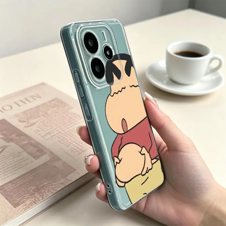 Фото Чехол для Xiaomi Poco X3 Pro X3 NFC, мягкий чехол для телефона, милый чехол Shin-ChanS №4